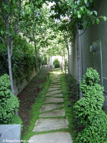 نمونه هایی از سنگ فرش باغ و حیاط 