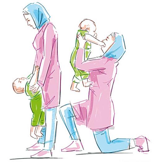 چطور با نوزادتان ورزش کنید؟ 
