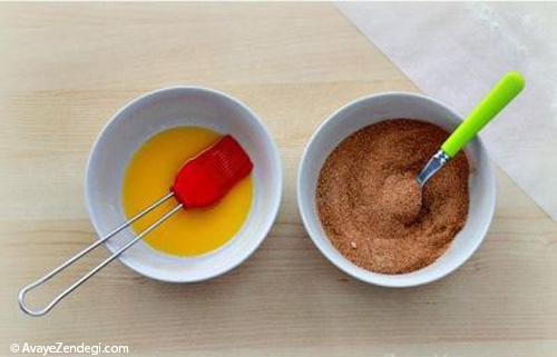 طرز تهیه شیرینی رولی دارچینی طرز تهیه شیرینی رولی دارچینی