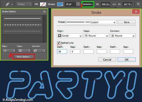 آموزش ایجاد یک متن نئونی با فتوشاپ CS6