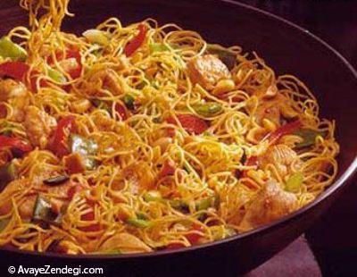 3 نوع سالاد پاستا به سبک چینی 3 نوع سالاد پاستا به سبک چینی