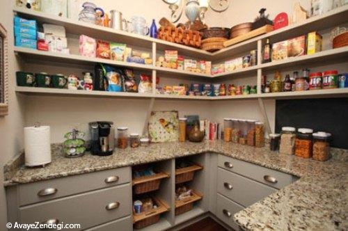  طراحی قفسه هایی برای کابینت 