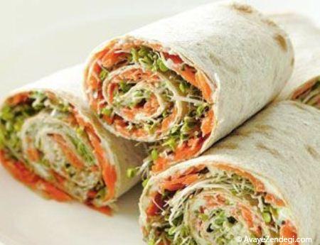 ساندویچ دم میمونی و مارپیچ سبزیجات! ساندویچ دم میمونی و مارپیچ سبزیجات!