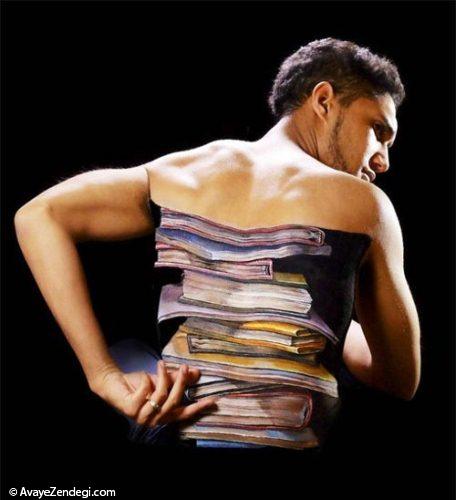  عکس نقاشی های جالب روی بدن 