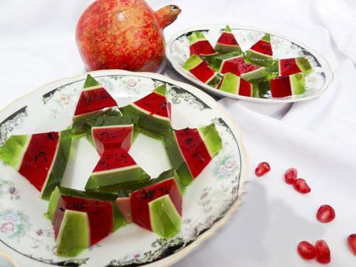نمونه هایی از تزیین ژله (1) نمونه هایی از تزیین ژله (1)