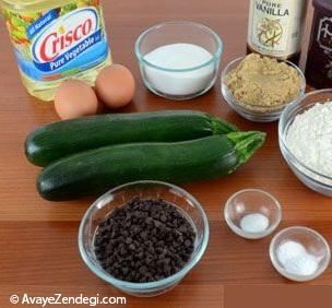 مافین شکلاتی با کدو سبز مافین شکلاتی با کدو سبز