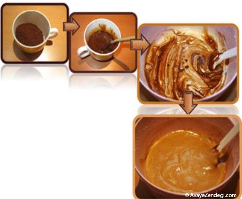 آشنایی با روش تهیه کیک بستنی قهوه با شکلات