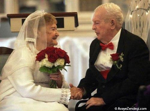تصاویری از مراسم عروسی زوج‌های مسن