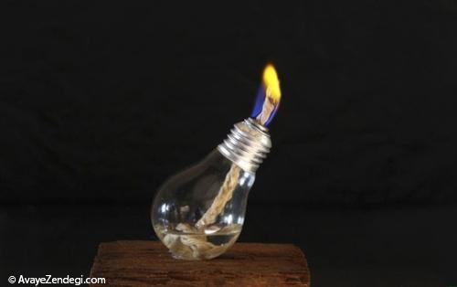 تبدیل لامپ الکتریکی به چراغ نفتی
