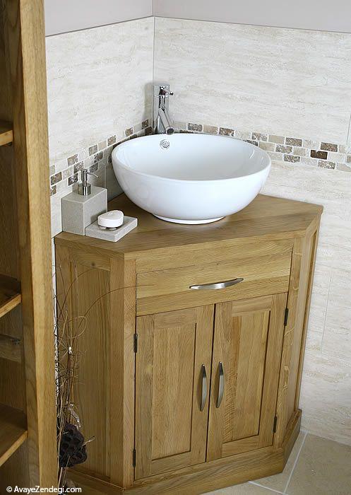 ایده های کابینت گوشه حمام